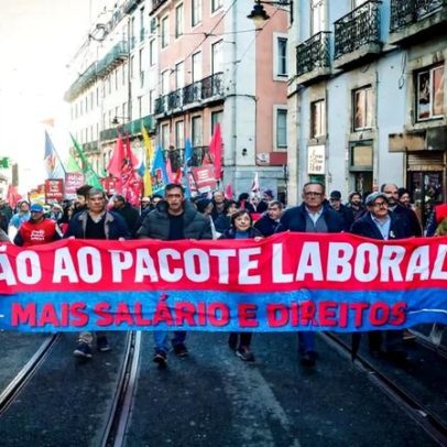 Trabalhadores protestam em Lisboa e no Porto contra pacote laboral