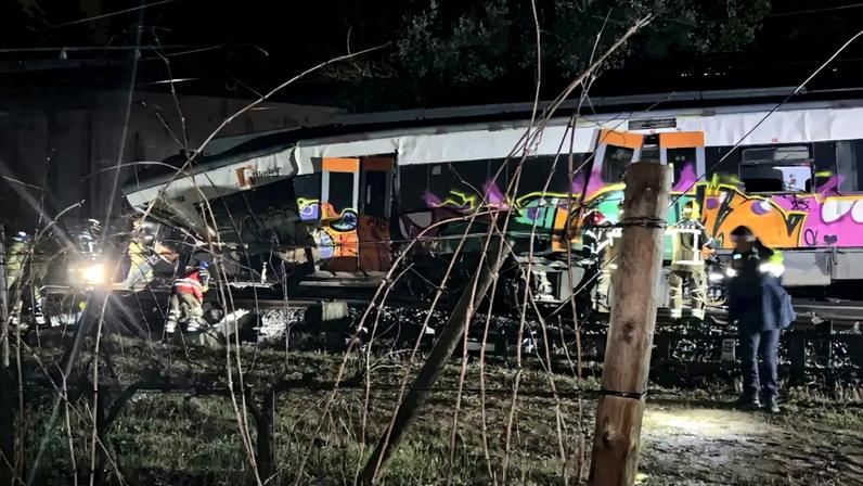 Descarrilamento de comboio em Barcelona