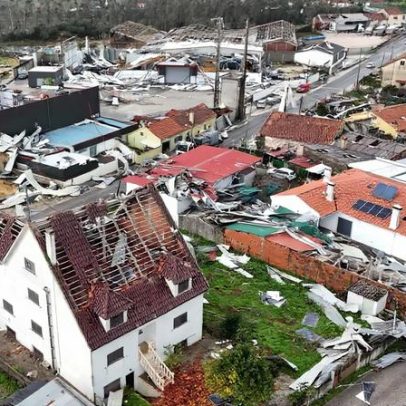 Dois feridos em quedas a tratar telhados danificados pelo vento