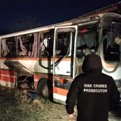Ataque russo a autocarro que transportava mineiros faz 12 mortos