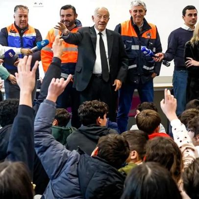 Centenas de crianças de Ourém dizem a Marcelo que ainda não têm eletricidade