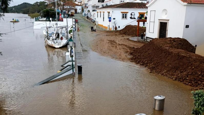 Inundações do Guadiana em Alcoutim a 5 de fevereiro