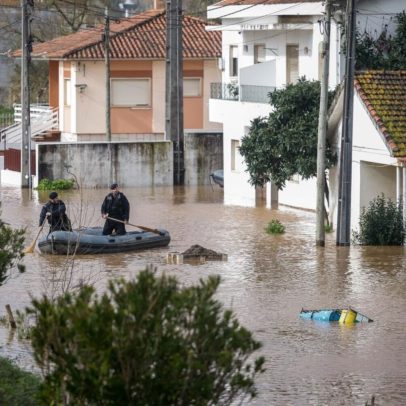 Deslocados pelo mau tempo em Leiria sobem para 82