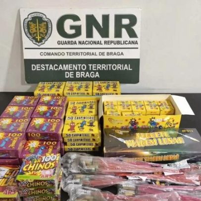 Menores detidos com 114 artigos pirotécnicos numa escola em Braga