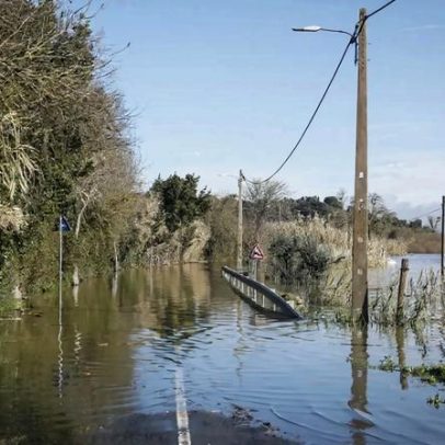 Tejo regressa ao leito, mas zonas permanecem inundadas
