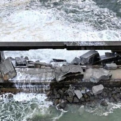 Parte da reparação do quebra-mar de Leixões concluída