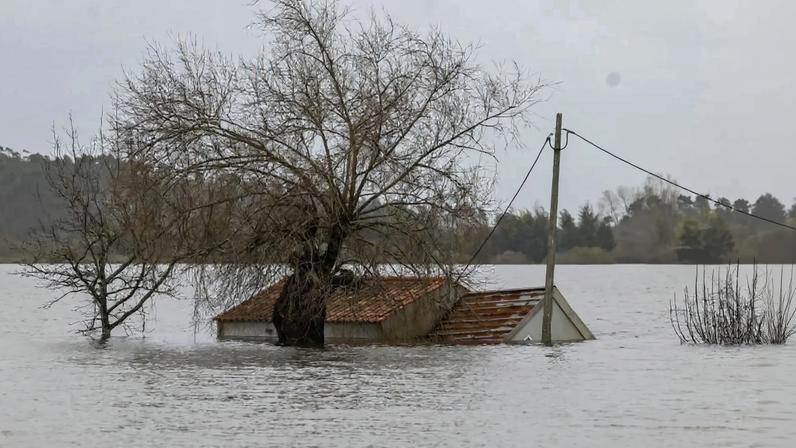 Inundações provocadas pelas águas do rio Mondego em Montemor-o-Velho