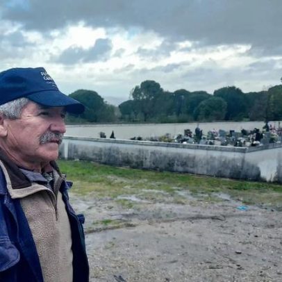 Deslizamento danifica sete túmulas no cemitério de Midões, Tábua