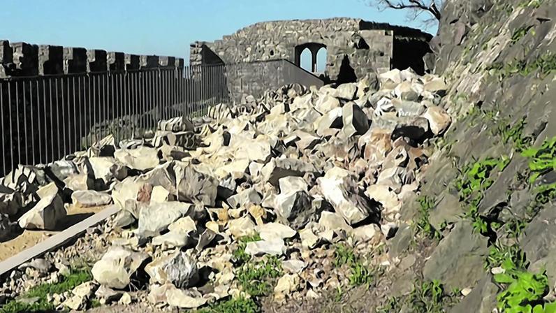 Mau tempo deixou cicatrizes profundas no Castelo de Leiria