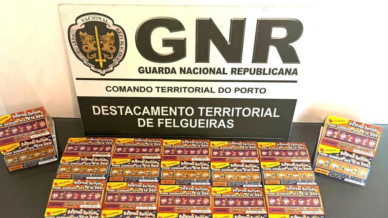 GNR apreendeu raspadinhas e haxixe