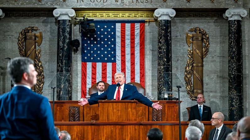 Trump no discurso do Estado da União