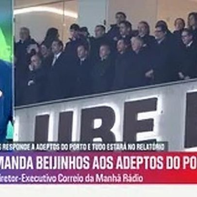 Varandas responde a insultos no Dragão e lança beijos