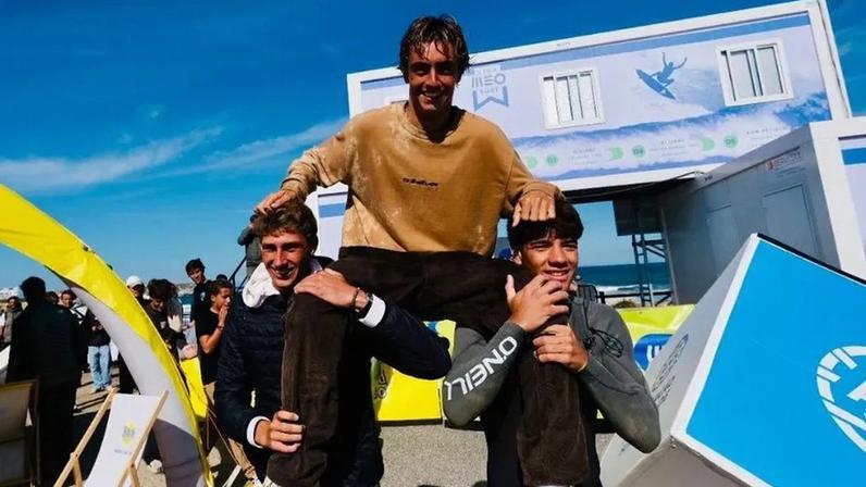 Francisco Ordonhas, atual campeão nacional de surf, esteve presente no evento de lançamento