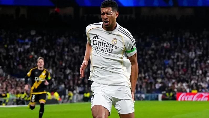 O momento em que Bellingham se lesionou no Real Madrid-Rayo Vallecano