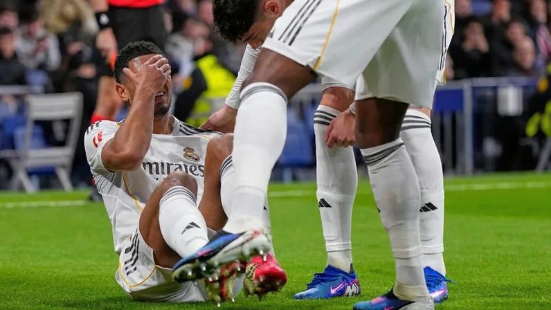 Real Madrid confirma lesão de Bellingham, fora da eliminatória com o Benfica