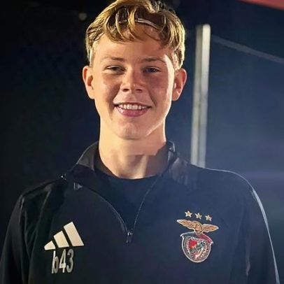 Jovem talento é comparado a Haaland na experiência no Benfica Campus