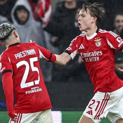 Prestianni e Schjelderup ganham protagonismo nos extremos do Benfica