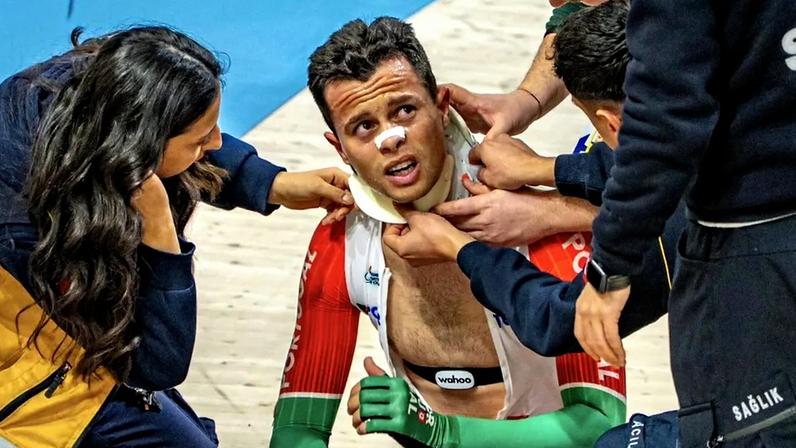 Português foi assistido ainda na pista