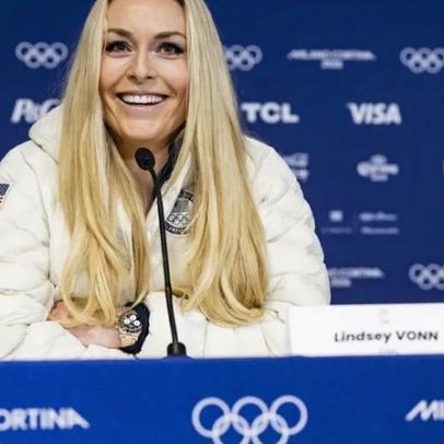 Lindsey Vonn quer competir apesar da lesão, enquanto houver hipótese