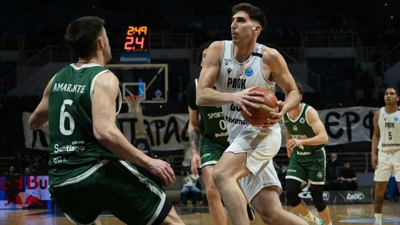 Sporting perde com PAOK na FIBA Europe Cup, por 101-67