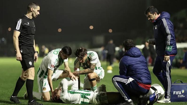 Aguilera lesionou-se durante o jogo com o Arouca, no sábado passado