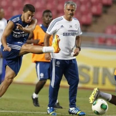 Hazard diz que Mourinho é o melhor, elogiando a sua forma de pensar