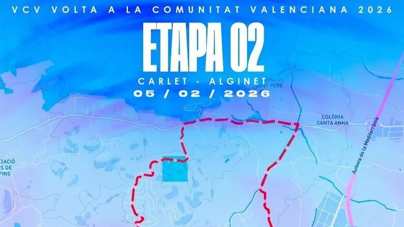 Volta a la Comunitat Valenciana 2026: Etapa 02 de Carlet a Alginet, a 5 de fevereiro