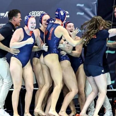 Selecionador da Holanda feliz e sem palavras com o Europeu de polo aquático
