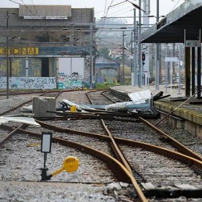 Mau tempo suspende circulação ferroviária em várias linhas