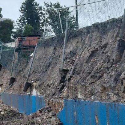 Depressão de Marta causa estragos no estádio da Malveira