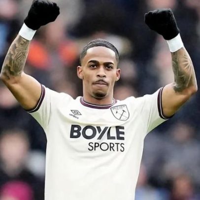 Mateus Fernandes assiste à vitória do West Ham de Nuno Espírito Santo frente ao Burnley