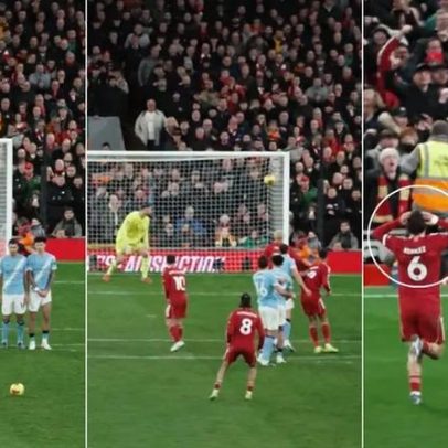 Szoboszlai marca golaço ao Man. City visto de outra perspetiva