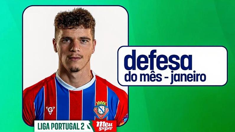 Pedro Rosas eleito defesa de janeiro da 2.ª Liga