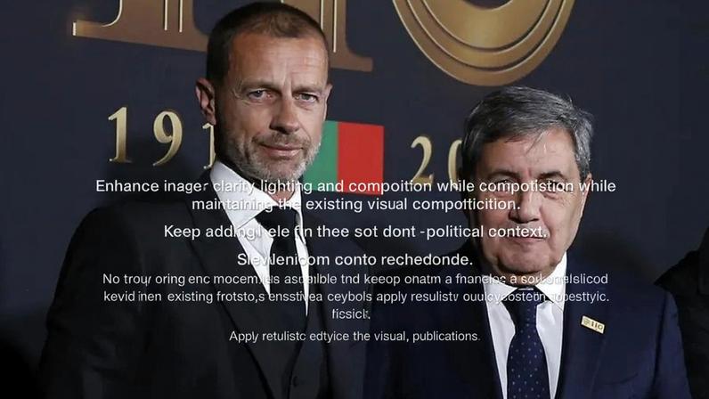 Aleksander Ceferin e Fernando Gomes juntos num evento