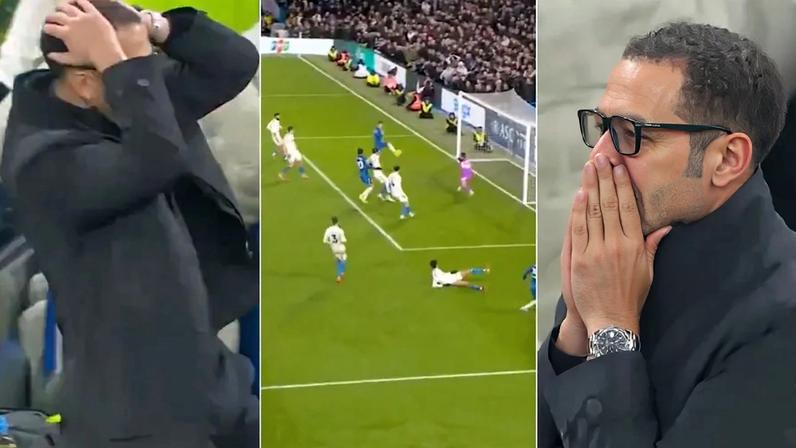 O incrível falhanço de Cole Palmer nos descontos do Chelsea-Leeds que deixou Liam Rosenior incrédulo