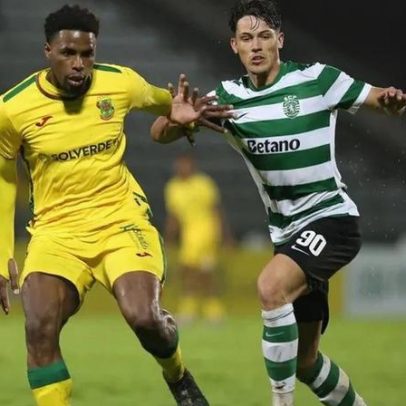Rafael Nel foi a novidade no treino do Sporting