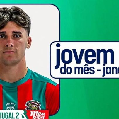 Martín Tejón vence pela segunda vez o prémio de Jovem do Mês da 2.ª Liga