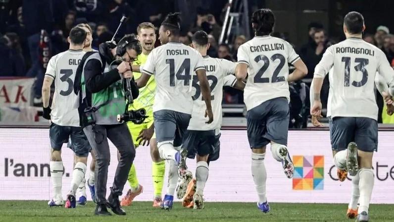 Lazio vence Bolonha nas grandes penalidades e avança na Taça de Itália