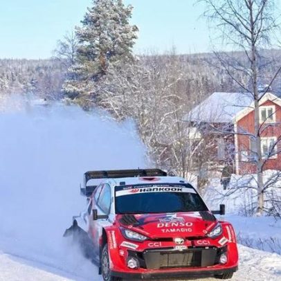 Katsuta lidera o Rali da Suécia após despiste de Solberg