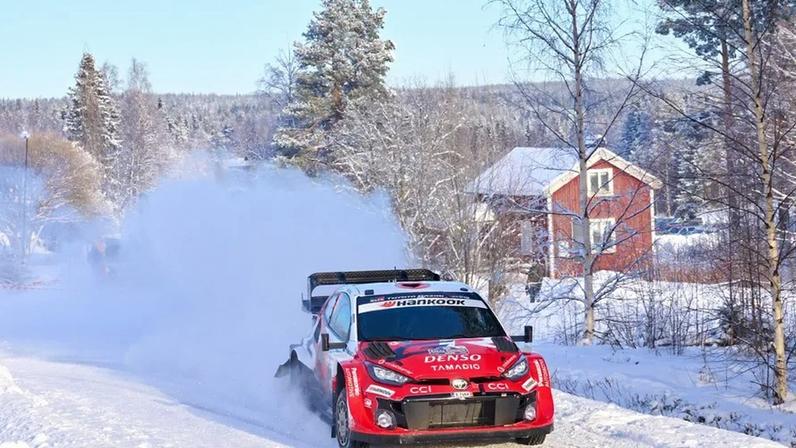 Katsuta lidera o Rali da Suécia após despiste de Solberg