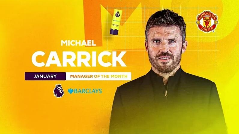 Michael Carrick é o treinador do mês da Premier League
