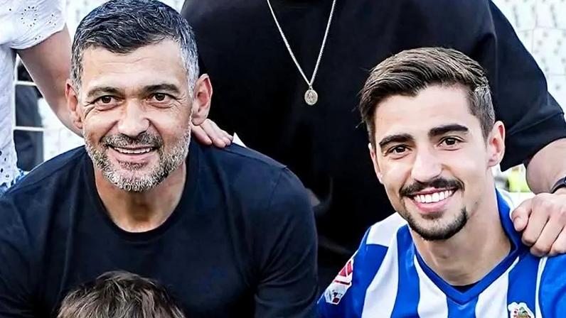 Sérgio Conceição com o filho, Rodrigo