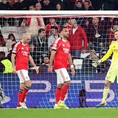 Vini Júnior pisa na águia após interrogatório no Benfica-Real Madrid
