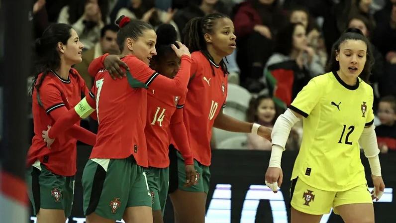 Futsal feminino: Portugal vence Finlândia em Lamego