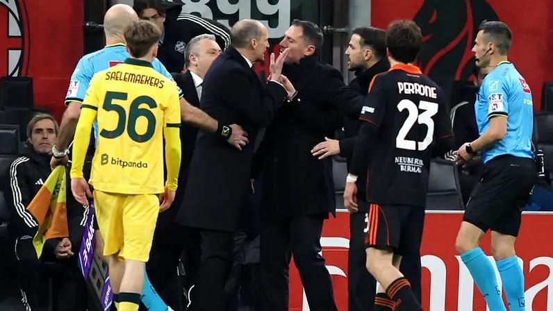 Tensão entre Allegri e Fàbregas após insulto durante treino