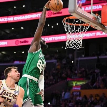 Neemias Queta faz duplo-duplo na vitória dos Celtics sobre os Lakers em LA