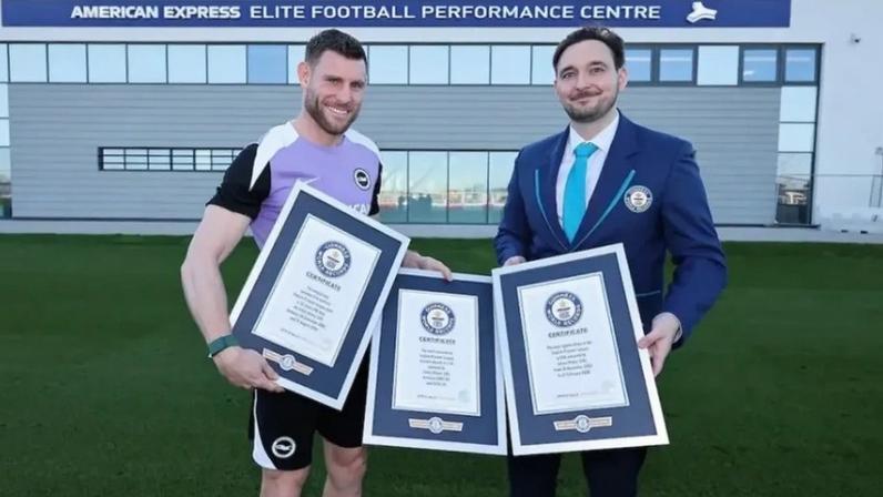 James Milner conquista três registos no Livro Guinness