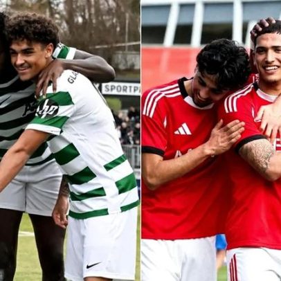 Sporting e Benfica conhecem adversários nos quartos de final da Youth League