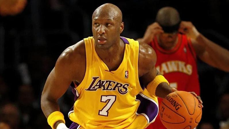 Lamar Odom durante a passagem pelos Lakers