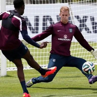 Joe Hart foi treinador de guarda-redes por uma noite